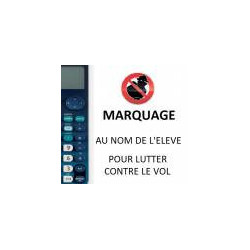 Marquage laser NOM + PRENOM