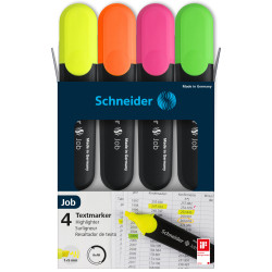 Etui de 4 surligneurs Job