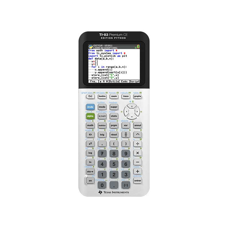 Calculatrice TI-83 Premium CE Edition Python