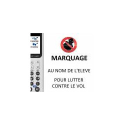 Marquage laser NOM + PRENOM