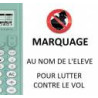 Marquage laser NOM + PRENOM